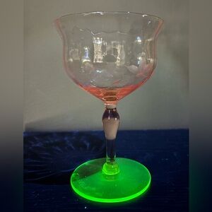 Watermelon Uranium Glass